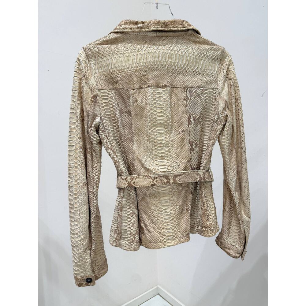 Prada Python Belted Jacket S/S 2004 Runway Sz.M - Picture 2 of 10
